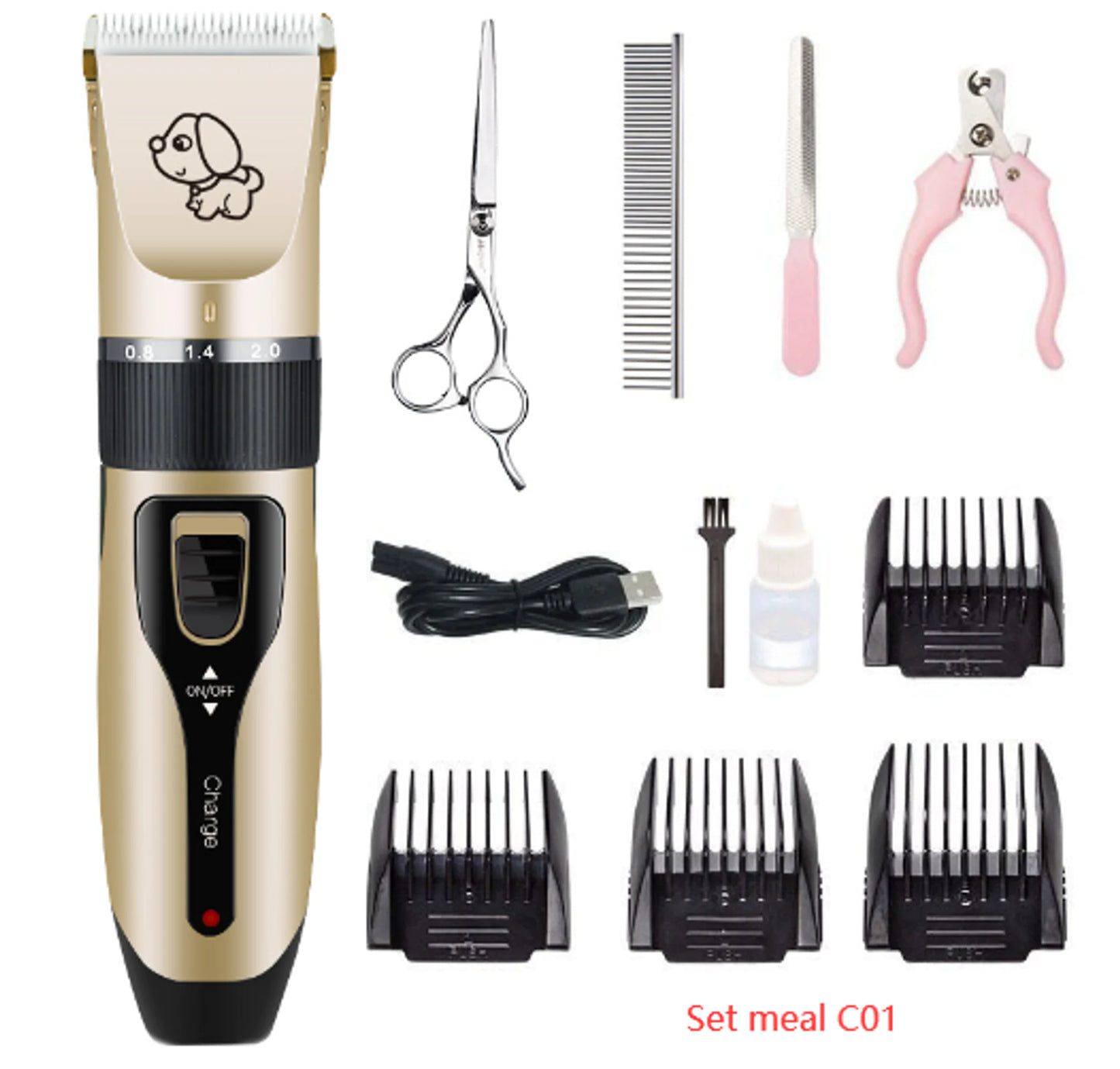 Dog Hair Clippers Trimmer Set
